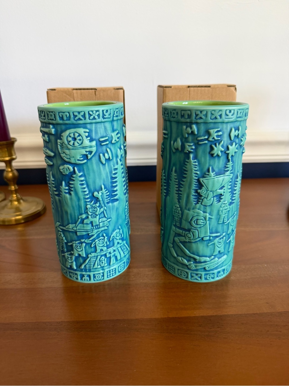 2 New Disney Star Wars Galaxy's Edge Oga’s Cantina Yub Endor Oga’s Cantina Tiki